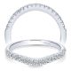Taryn 14 Karat White Gold Matching Curved Wedding Band TW10180W44JJ