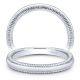 Taryn 14 Karat White Gold Matching Curved Wedding Band TW10206W4JJJ