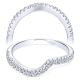 Taryn 14 Karat White Gold Curved Wedding Band TW10309W44JJ