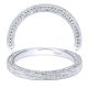 Taryn 14 Karat White Gold Curved Wedding Band TW10914W4JJJ