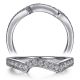 Taryn 14 Karat White Gold Matching Curved Wedding Band TW11096W44JJ