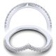 Taryn 14 Karat White Gold Matching Curved Wedding Band TW12644C4W44JJ