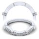 Taryn 14 Karat White Gold Matching Curved Wedding Band TW14303W44JJ