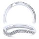 Taryn 14 Karat White Gold Matching Curved Wedding Band TW14465S4W44JJ