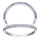 Taryn 14 Karat White Gold Matching Straight Wedding Band TW4256W44JJ