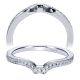 Taryn 14 Karat White Gold Curved Wedding Band TW5378W44JJ