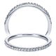 Taryn 14 Karat White Gold Straight Wedding Band TW5416W44JJ