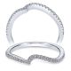 Taryn 14 Karat White Gold Matching Curved Wedding Band TW6974W44JJ