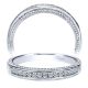 Taryn 14 Karat White Gold Straight Wedding Band TW7996W44JJ