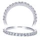 Taryn 14 Karat White Gold Straight Wedding Band TW8277W44JJ