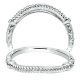 Taryn 14 Karat White Gold Curved Wedding Band TW8436W4JJJ