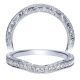 Taryn 14 Karat White Gold Curved Wedding Band TW8601W44JJ