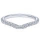 Gabriel 14 Karat Curved Matching Wedding Band WB10178W44JJ
