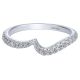 Gabriel 14 Karat Curved Matching Wedding Band WB10199W44JJ