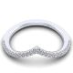 Gabriel 14 Karat White Gold Curved Wedding Band WB12644C4W44JJ