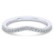 Gabriel 14 Karat White Gold Curved Wedding Band WB14411S4W44JJ