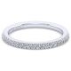 Gabriel 14 Karat White Gold Straight Wedding Band WB14412C4W44JJ