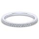 Gabriel 14 Karat White Gold Straight Wedding Band WB14412S4W44JJ