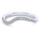 Gabriel 14 Karat White Gold Matching Wedding Band WB14465O4W44JJ