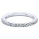 Gabriel 14 Karat White Gold Straight Wedding Band WB14508C4W44JJ