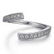 Gabriel 14 Karat White Gold Curved Matching Wedding Band WB15593R4W44JJ