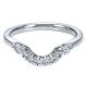 Gabriel 14 Karat Curved Matching Wedding Band WB6285W44JJ