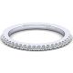 Gabriel 14 Karat White Gold Straight Wedding Band WB6419P4W44JJ
