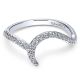 Gabriel 14 Karat Curved Matching Wedding Band WB7221W44JJ