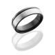 Lashbrook Z7D1.5OC SILVER STONE-POLISH Zirconium Wedding Ring or Band