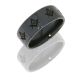 Lashbrook Z8B/BLCVMASONCOMPASS POLISH Zirconium Wedding Ring or Band