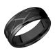 Lashbrook Z8BFLATWEAVE Zirconium Wedding Ring or Band