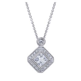 Gabriel Fashion 14 Karat Victorian Necklace NK2073W44JJ | TQ Diamonds