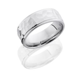 Lashbrook CC8FGE ROCK POLISH-POLISH Cobalt Chrome Wedding Ring or