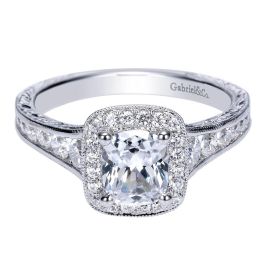 Gabriel 14 Karat Victorian Engagement Ring ER8793W44JJ | TQ