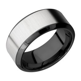 Lashbrook ZPF10HB17/TITANIUM Zirconium Wedding Ring or Band | TQ