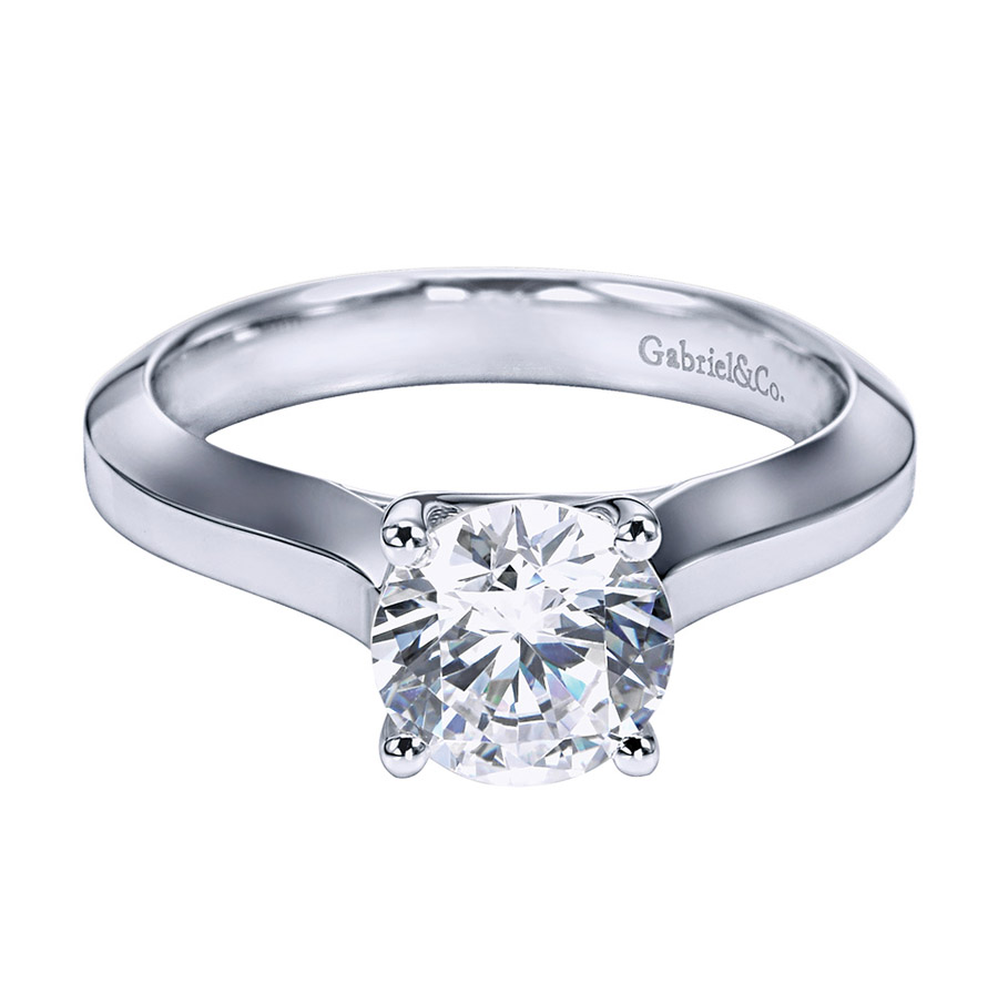 Gabriel Platinum Contemporary Engagement Ring ER6612PTJJJ