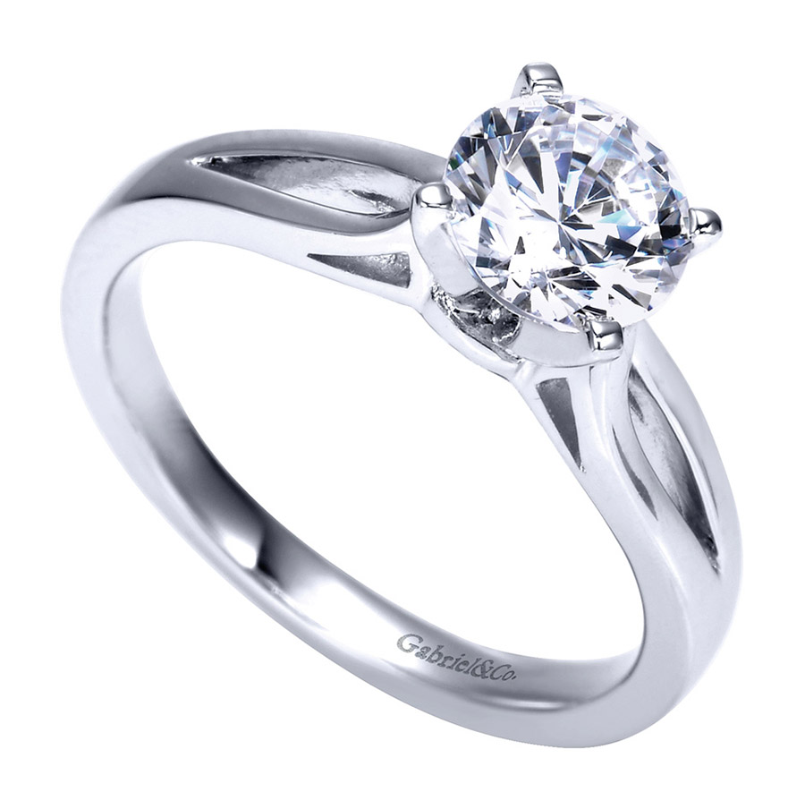 Gabriel Platinum Contemporary Engagement Ring ER8133PTJJJ