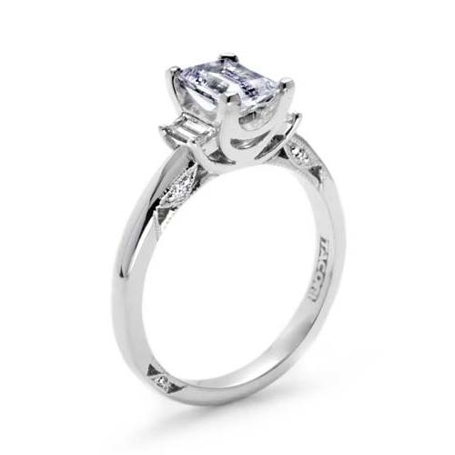 Tacori Platinum Simply Tacori Engagement Ring 2591EM7X5 Alternative View 1