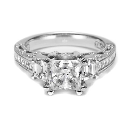 Tacori Crescent Platinum Engagement Ring HT2509PR12X