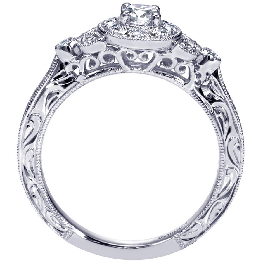 Gabriel 14 Karat Victorian Engagement Ring ER98711W44JJ
