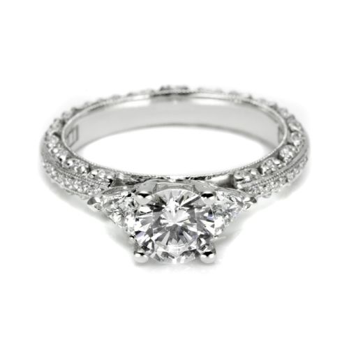 Tacori Crescent Platinum Engagement Ring HT2367P