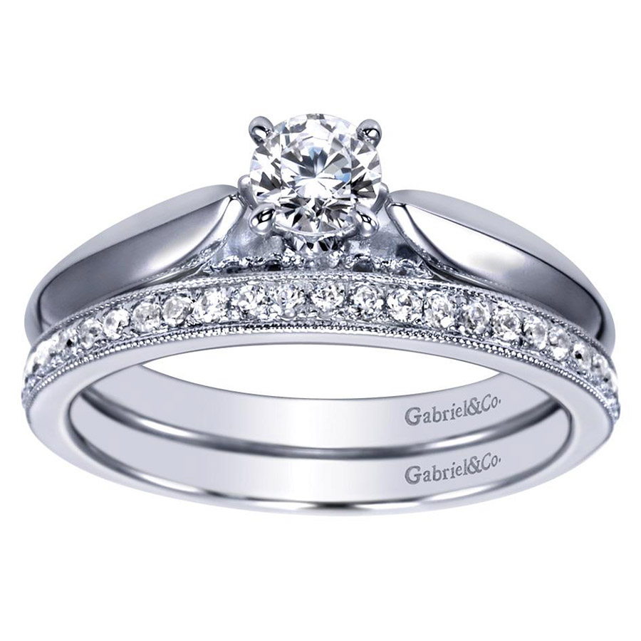 Gabriel 14 Karat Victorian Engagement Ring ER98687W44JJ