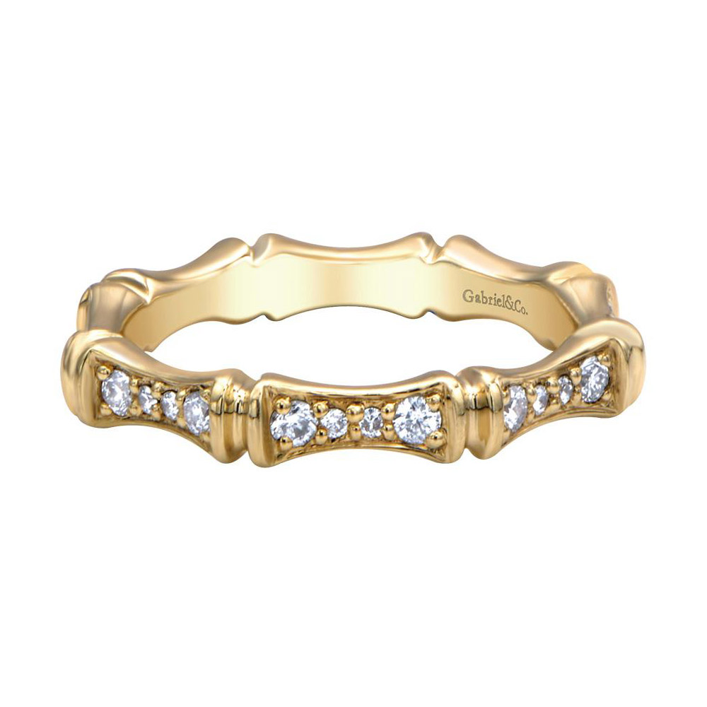 Gabriel Fashion 14 Karat Stackable Stackable Ladies' Ring LR4578Y44JJ ...