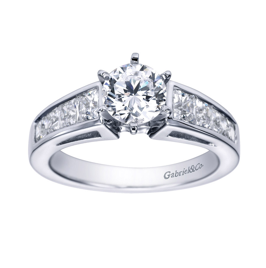 Gabriel Platinum Contemporary Engagement Ring ER1736PT3JJ