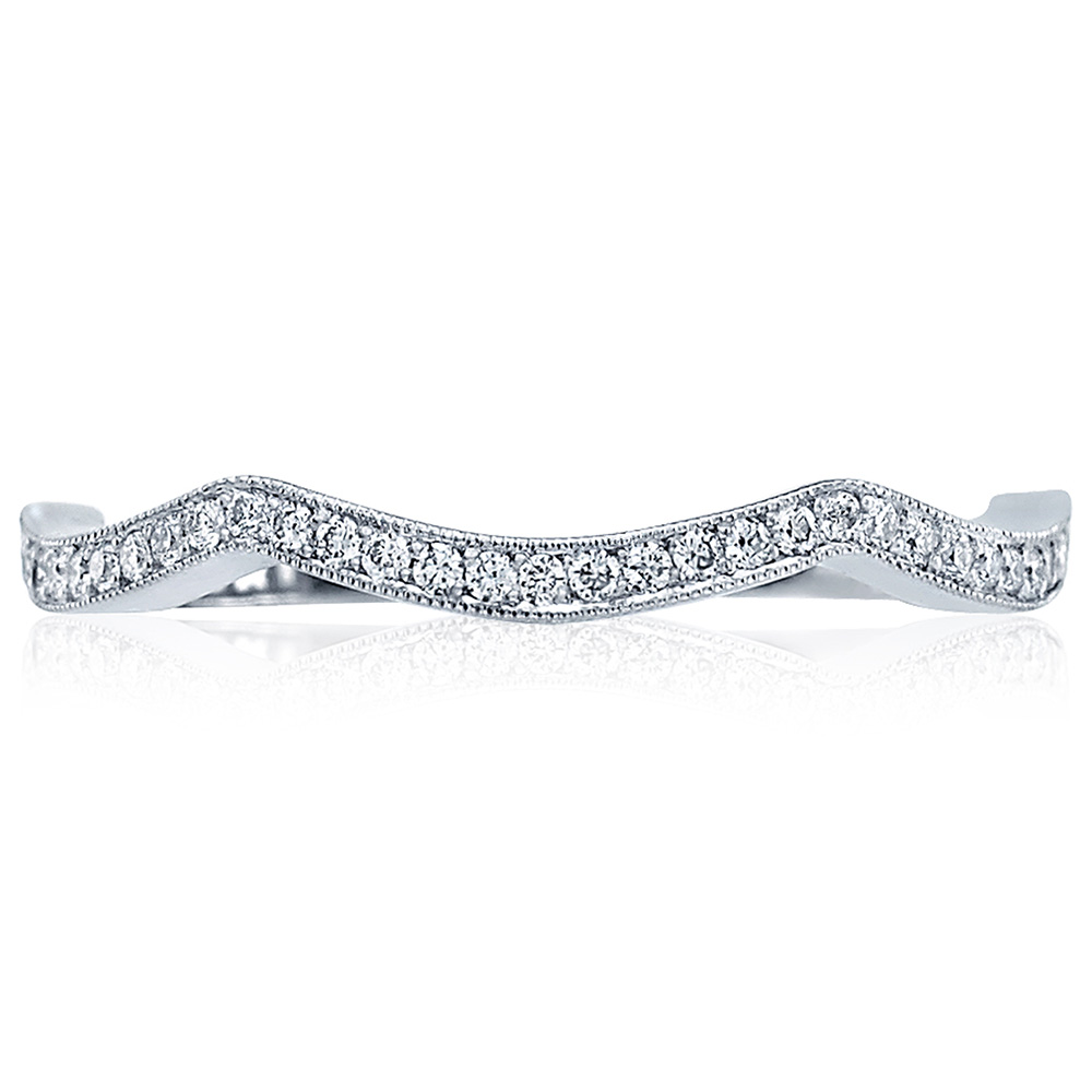 2565B-1 Platinum Tacori Ribbon Diamond Wedding Ring