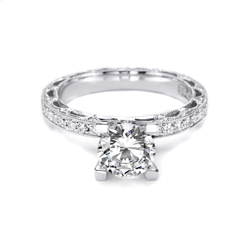 Tacori Crescent Platinum Engagement Ring HT2511A