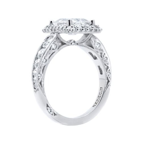 HT2521EC85X65 Tacori Crescent 18 Karat Engagement Ring