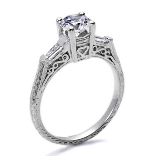 Tacori 18 Karat Hand Engraved Engagement Ring HT2201 Alternative View 1