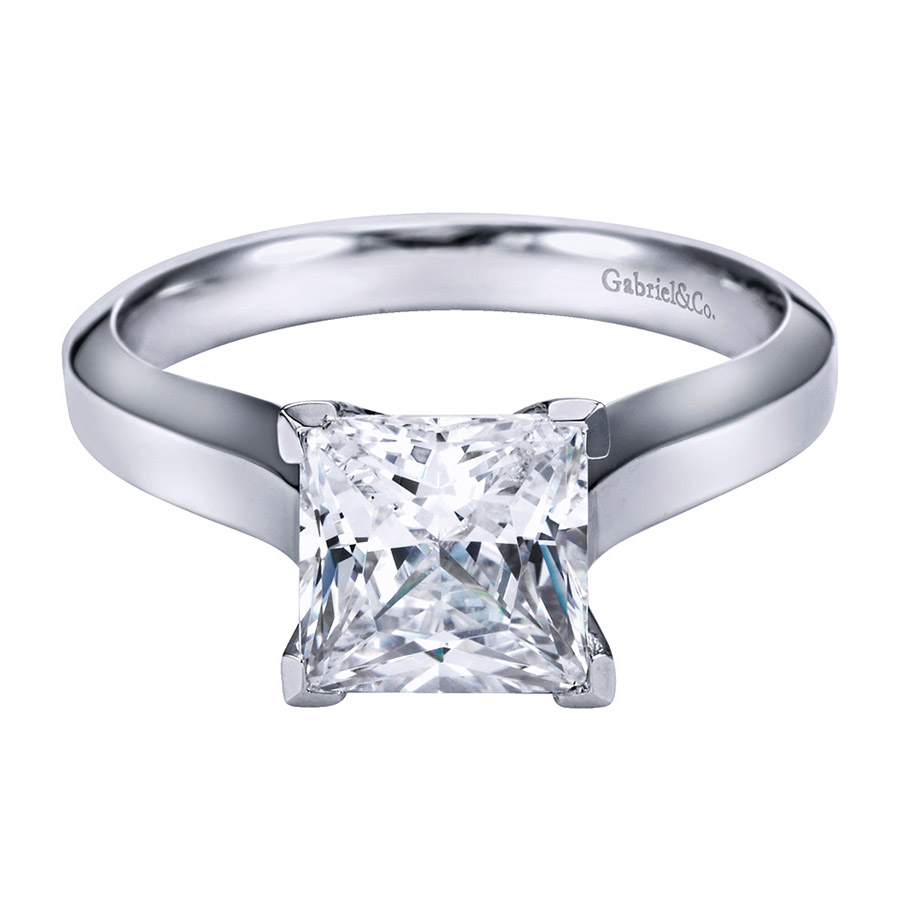 Gabriel Platinum Contemporary Engagement Ring ER6618PTJJJ