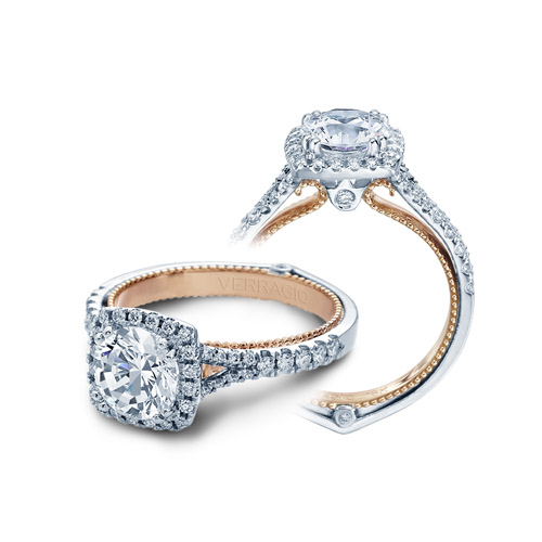 Verragio Couture-0424CU-TT Platinum Engagement Ring